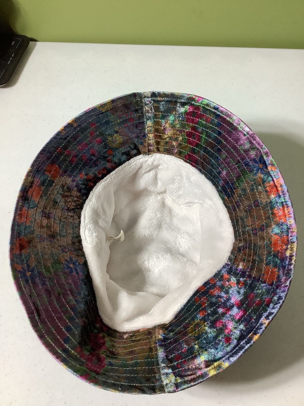 Natural Life velour multi-colored floral bucket hat - Picture 3 of 5